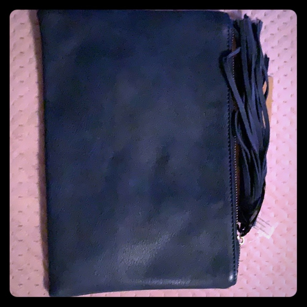 New nice blue leather like Bam Forever purse.